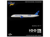Boeing 787-9 Commercial Aircraft United Airlines 100 Years N61101 White with Blue Tail 1/400 Diecast Model GeminiJets GJUAL2228