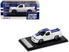 2003 Dodge Ram SRT 10 Pickup Truck White with Blue Stripes 1/64 Diecast Model Car Shoom64 Models SHOOM-103-005