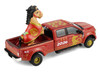 2022 Ford F 450 Dually Pickup Truck Chinese Zodiac 2026 Year of the Horse Red with Gold Graphics and Horse Figure Hobby Exclusive Series 1/64 Diecast Model Car Greenlight GL30577