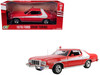 1976 Ford Gran Torino Red with White Graphics Hollywood Greatest Hits Series 1/24 Diecast Model Car Greenlight 84221