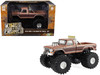1978 Ford F 350 Monster Truck with 66 Inch Tires BFT Brown Two Tone Kings of Crunch Series 1/43 Diecast Model Car Greenlight 88051
