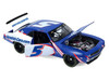 1969 Chevrolet Camaro #5 Kyle Larson Hendrick Motorsports First Win Tribute Blue and White with Graphics 1/18 Diecast Model Car Highway 61 HWY-18053