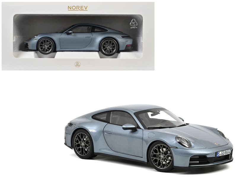 2024 Porsche 911 Carrera Polar Silver Metallic 1/18 Diecast Model Car Norev 187170