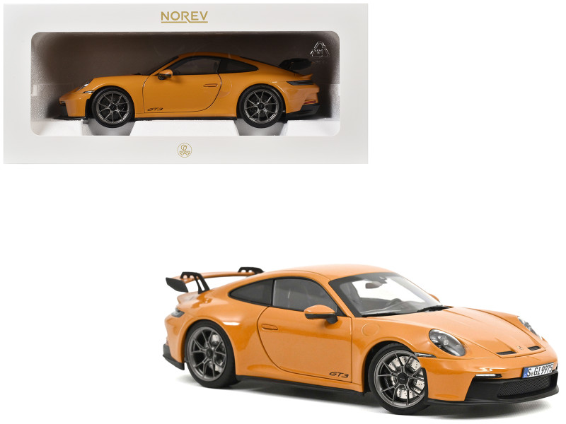2021 Porsche 911 GT3 Bahama Yellow 1/18 Diecast Model Car Norev 187387