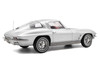 1963 Chevrolet Corvette Sting Ray Sebring Silver Metallic with Red Interior 1/18 Diecast Model Car Norev 189052