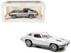 1963 Chevrolet Corvette Sting Ray Sebring Silver Metallic with Red Interior 1/18 Diecast Model Car Norev 189052