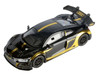 Audi R8 LMS GT3 Black with Gold Stripes and Graphics Midnight Eclipse Series 1/24 Diecast Model Car Motormax 79208BK