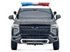 2025 Chevrolet Tahoe PPV LAPD Los Angeles Police Department Black and White with Flashing Light Bar and Front and Rear Lights and Sounds 1/24 Diecast Model Car Motormax 79627