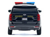 2025 Chevrolet Tahoe PPV CHP California Highway Patrol Black and White with Flashing Light Bar and Front and Rear Lights and Sounds 1/24 Diecast Model Car Motormax 79629