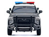 2025 Chevrolet Tahoe PPV CHP California Highway Patrol Black and White with Flashing Light Bar and Front and Rear Lights and Sounds 1/24 Diecast Model Car Motormax 79629