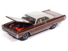 1971 Plymouth Sport Fury GT Autumn Bronze Metallic with White Graphics and Top Vintage Muscle Series 1/64 Diecast Model Car Auto World 64532-AWSP211B