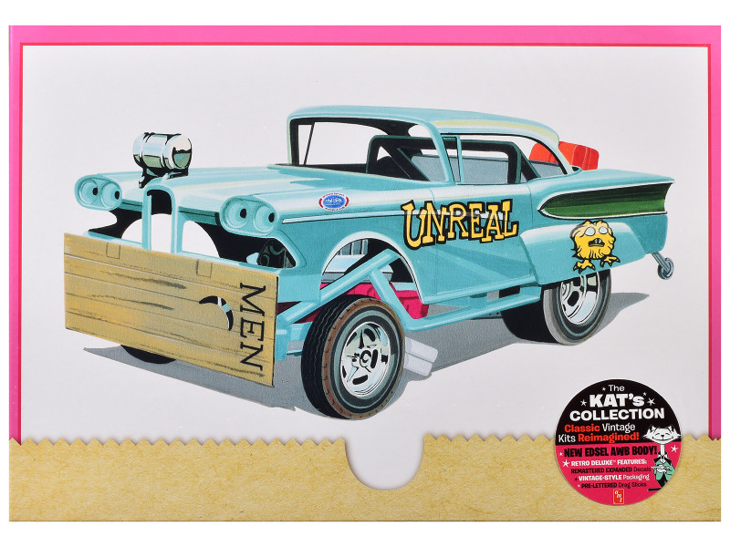 Skill 2 Model Kit of 1958 Edsel Funny Car "Unreal" 1/25 Scale Model by AMT AMT1321