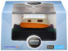 Caravan Trailer Cream and Orange 1/148 (N) Scale Diecast Model Car Oxford Diecast NCV001
