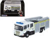 Scania Pump Ladder Fire Engine Grampian Fire and Rescue White with Yellow Stripes 1/148 (N) Scale Diecast Model Car Oxford Diecast NSFE003
