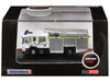 Scania Pump Ladder Fire Engine Grampian Fire and Rescue White with Yellow Stripes 1/148 (N) Scale Diecast Model Car Oxford Diecast NSFE003