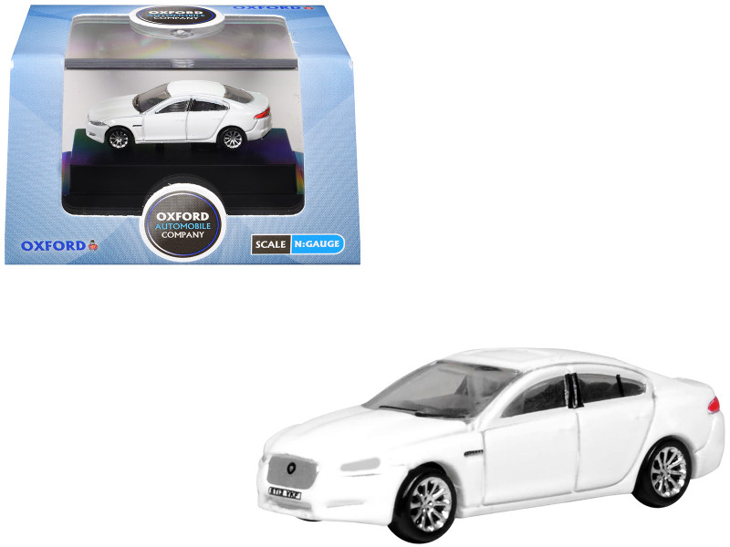 Jaguar XF RHD Right Hand Drive Polaris White 1/148 (N) Scale Diecast Model Car Oxford Diecast NXF005