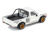 Datsun Pandem 620 Pickup Truck Rocket Bunny Racing White with Graphics 1/64 Diecast Model Car Pop Race PR640350