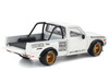 Datsun Pandem 620 Pickup Truck Rocket Bunny Racing White with Graphics 1/64 Diecast Model Car Pop Race PR640350