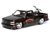 1993 Chevrolet 454 SS Pickup Truck Harley Davidson Black and 2007 Harley-Davidson XL 1200N Nightster Motorcycle Black H-D Custom Series 1/24 Diecast Model Car Maisto 32276-BLK