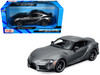 Toyota GR Supra Gray Metallic Special Edition Series 1/24 Diecast Model Car Maisto 32917GRY