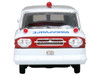 1962 Chevrolet Corvair Greenbrier AmbleWagon Ambulance White with Red Stripes 1/87 (HO) Scale Diecast Model Car Oxford Diecast 87CG61002
