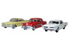 Pontiac Set of 3 Cars 100th Anniversary 2026 1/87 HO Scale Diecast Model Card Oxford Diecast 87SET004