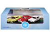 Pontiac Set of 3 Cars 100th Anniversary 2026 1/87 HO Scale Diecast Model Card Oxford Diecast 87SET004
