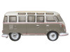 Volkswagen T1 Samba Bus Mouse Grey and Pearl White with Red Stripes 1/148 N Scale Diecast Model Car Oxford Diecast NVWS009