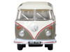 Volkswagen T1 Samba Bus Mouse Grey and Pearl White with Red Stripes 1/148 N Scale Diecast Model Car Oxford Diecast NVWS009