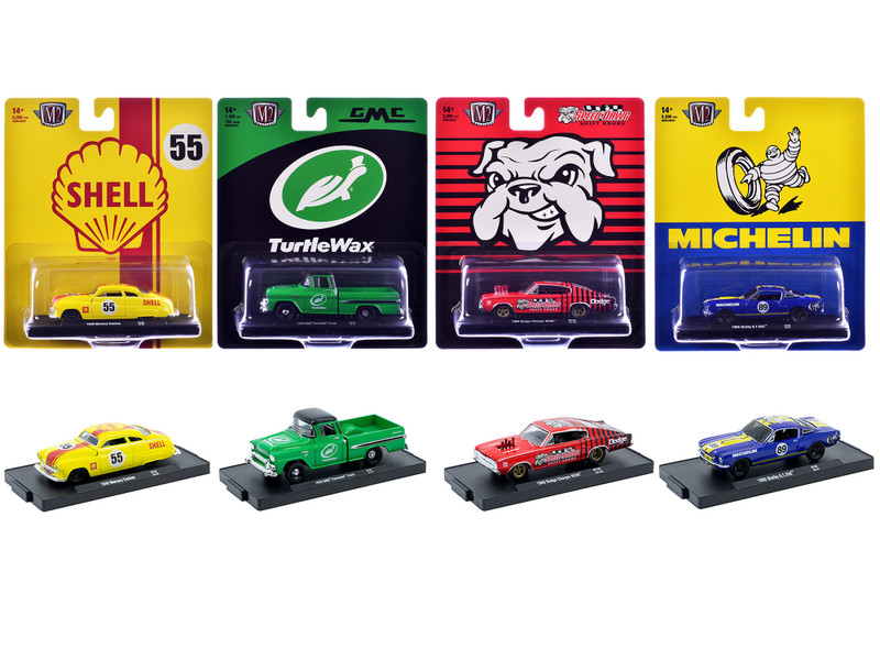 Auto Drivers Set of 4 pieces in Blister Packs Release 132 Limited Edition to 8000 pieces Worldwide 1/64 Diecast Model Cars M2 Machines 11228-132