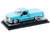 1988 GMC Sierra 1500 Custom Pickup Truck Light Blue with Black Stripes Limited Edition to 9250 pieces Worldwide 1/24 Diecast Model Car M2 Machines 40300-140B