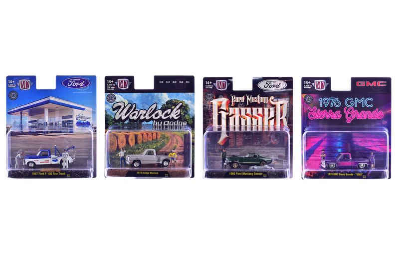 Auto News Release 19 Set of 4 Cars Limited Edition to 6000 pieces Worldwide 1/64 Diecast Model Cars M2 Machines 67500-19