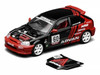 Honda Civic Type R (EK9) RHD Right Hand Drive #60 Advan Black and Red 1/64 Diecast Model Car MotorHelix M65026