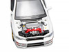 Subaru Impreza WRX STi Wagon Version VI RHD Right Hand Drive Pure White 1/64 Diecast Model Car MotorHelix M67102
