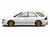 Subaru Impreza WRX STi Wagon Version VI RHD Right Hand Drive Pure White 1/64 Diecast Model Car MotorHelix M67102