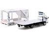 Mitsubishi Fuso Canter Mobile Display Truck RHD Right Hand Drive EVA Racing White with Graphics Truck64 Series 1/64 Diecast Model Car Tarmac Works T64T-TL002-EVA