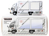 Mitsubishi Fuso Canter Mobile Display Truck RHD Right Hand Drive EVA Racing White with Graphics Truck64 Series 1/64 Diecast Model Car Tarmac Works T64T-TL002-EVA