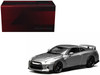 2020 Nissan GT-R R35 Track Edition Engineered by NISMO RHD Right Hand Drive Dark Metal Gray Metallic Senior 64 Series 1/64 Diecast Model Car MotorHelix M63515