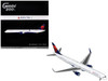 Boeing 757-300 Commercial Aircraft Delta Air Lines N595NW White with Blue and Red Tail Gemini 200 Series 1/200 Diecast Model GeminiJets G2DAL1418