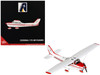 Cessna 172 Skyhawk Aircraft N12631 Red and White Gemini General Aviation Series 1/72 Diecast Model GeminiJets GGCES021