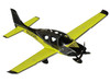 Cirrus SR22T Composite Aircraft N225HL Black and Neon Green Gemini General Aviation Series 1/72 Diecast Model GeminiJets GGCIR022