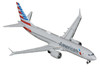 Boeing 737 MAX 8 Commercial Aircraft American Airlines N326RP Gray with Striped Tail Series 1/400 Diecast Model GeminiJets GJAAL2358