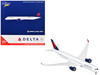Airbus A350-900 Commercial Aircraft "Delta Air Lines" (N504DN) White with Blue and Red Tail 1/400 Diecast Model Airplane by GeminiJets GJDAL2317