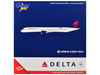 Airbus A350-900 Commercial Aircraft "Delta Air Lines" (N504DN) White with Blue and Red Tail 1/400 Diecast Model Airplane by GeminiJets GJDAL2317