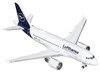 Airbus A319 100 Commercial Aircraft Lufthansa D AIBF White with Dark Blue Tail 1/400 Diecast Model Airplane GeminiJets GJDLH2022