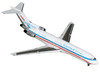 Boeing 727-200 Commercial Aircraft "United Airlines - Stars & Bars/Friend Ship" (N7620U) White with Red and Blue Stripes 1/400 Diecast Model Airplane by GeminiJets GJUAL2352