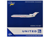 Boeing 727-200 Commercial Aircraft "United Airlines - Stars & Bars/Friend Ship" (N7620U) White with Red and Blue Stripes 1/400 Diecast Model Airplane by GeminiJets GJUAL2352