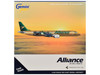 Embraer ERJ-190 Commercial Aircraft "Alliance Airlines - Sir Jack Brabham" (N7620U) Gold Metallic with Graphics 1/400 Diecast Model Airplane by GeminiJets GJUTY2405