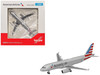Airbus A320 Commercial Aircraft "American Airlines" (N680AW) Silver with Blue and Red Tail 1/500 Diecast Model Airplane by Herpa HE538879