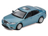 2008 Saab 9-3 Aero Sedan Blue Metallic with Sunroof 1/64 Diecast Model Car GCD x Enchery GE-005-24